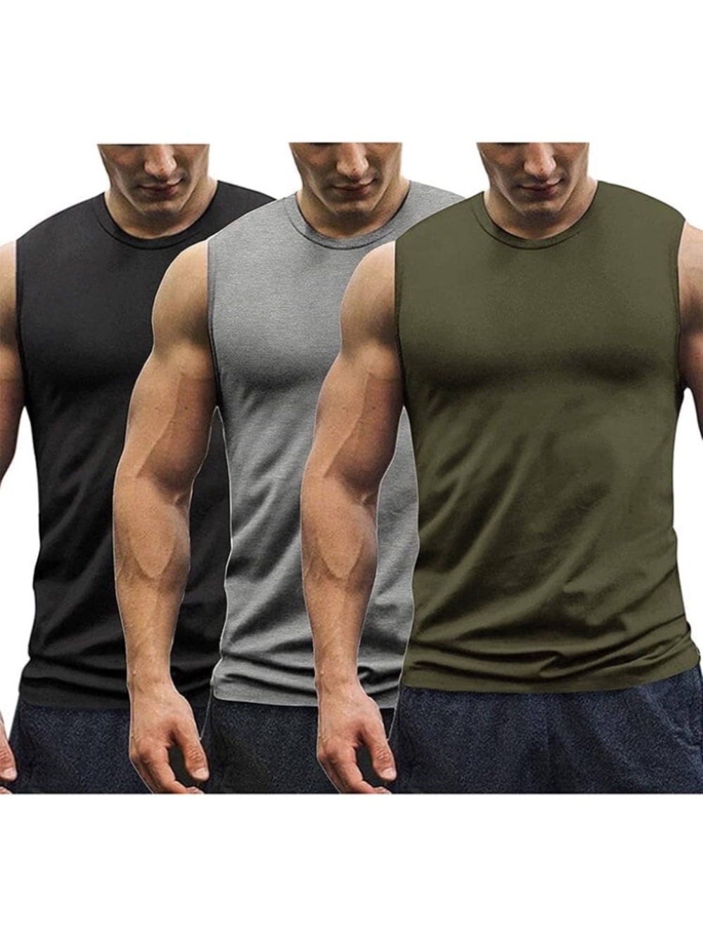 Coofandy soft touch black muscle shirt sleeveless